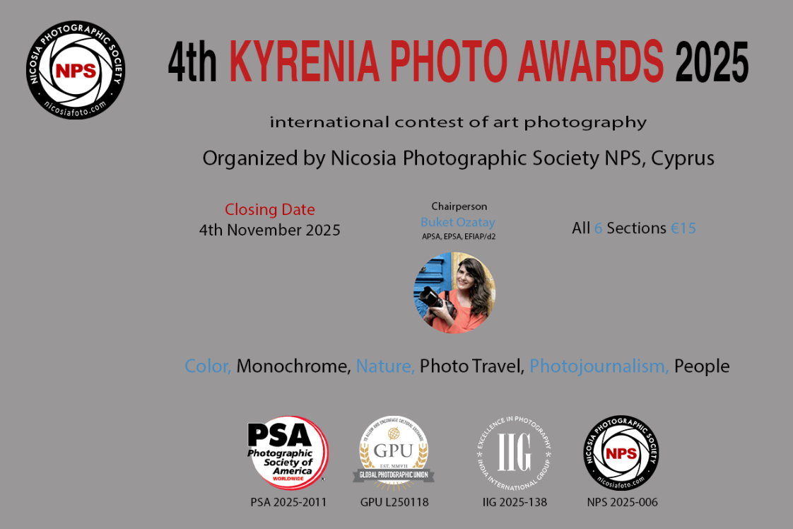 2025塞浦路斯凯里尼亚摄影奖（截稿2025年11月1日）